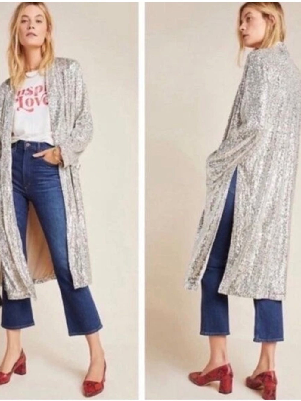 BB Dakota by Steve Madden Show Stopper long jacket size small